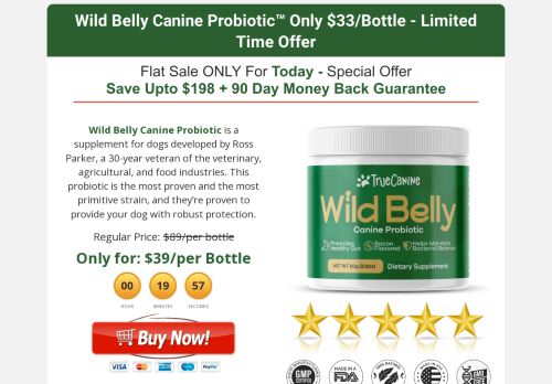 Wildbellycanineprobiotic.us review